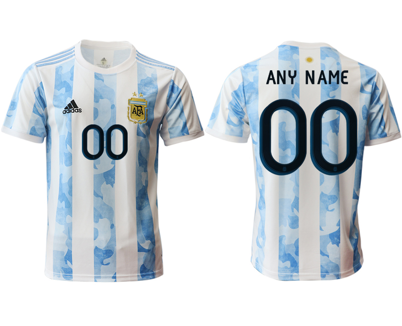 Men 2020-2021 Season National team Argentina home aaa version white customized Soccer Jersey